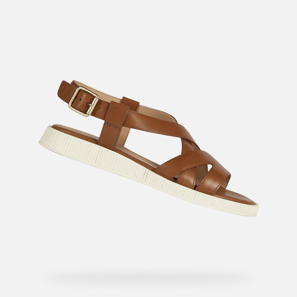 Geox Bayan Sandalet Kahverengi - Taormina - ELC-924501